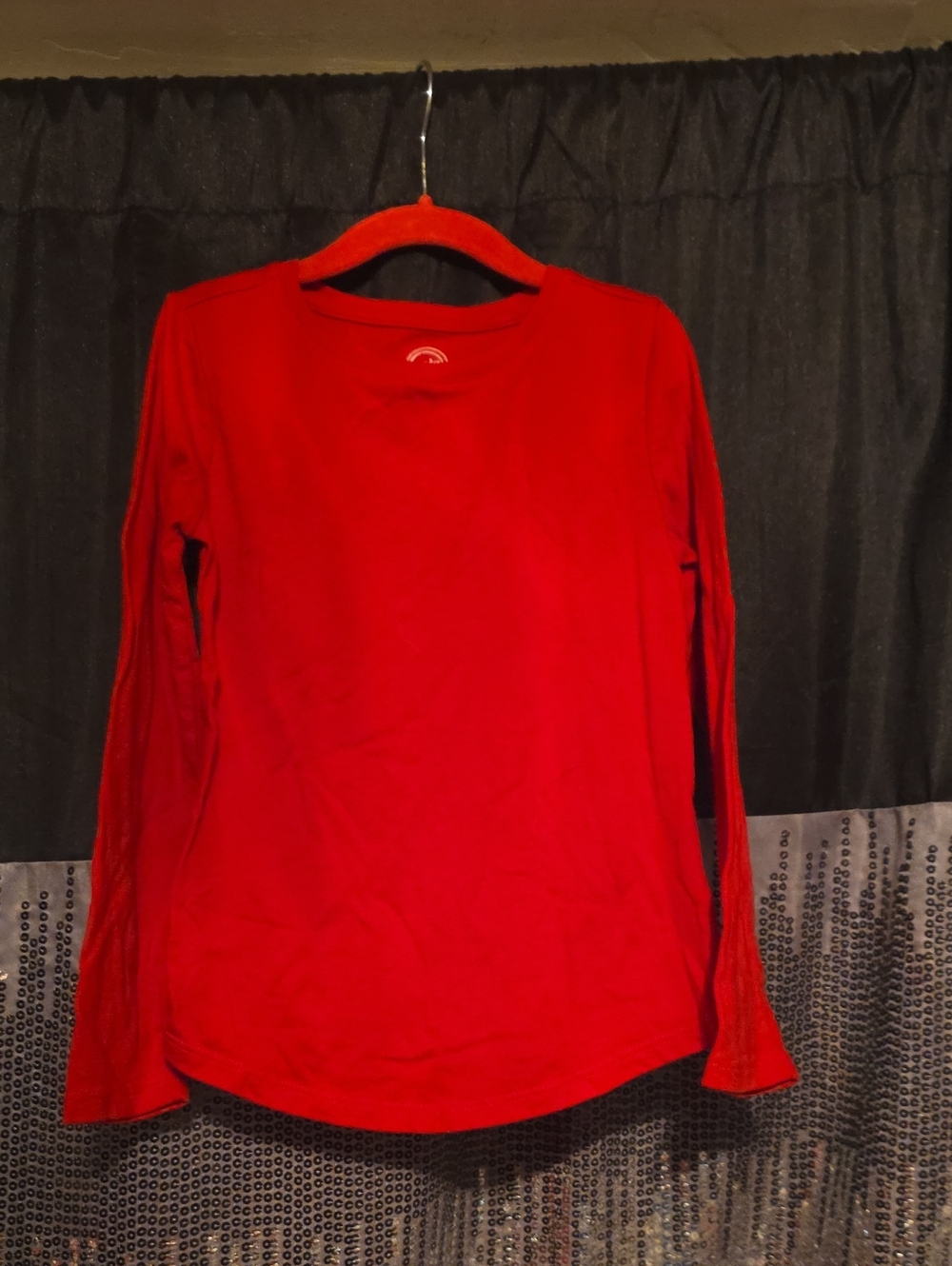 wonder nation Bright Red Long Sleeve Tee